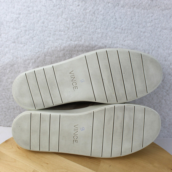 Vince Slip On Loafer Womens 8.5 Beige Shoe Comfort Career Preppy Modern - Picture 8 of 13